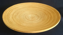 Lade das Bild in den Galerie-Viewer, 2er Set SCHALENTELLER - Holz (Balsa), Baumjahres Ringe Holz Kreise Motiv Dekor
