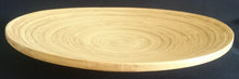Lade das Bild in den Galerie-Viewer, 2er Set SCHALENTELLER - Holz (Balsa), Baumjahres Ringe Holz Kreise Motiv Dekor
