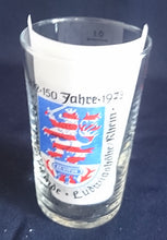 Lade das Bild in den Galerie-Viewer, SHOT~ SCHNAPS~ GETRÄNKEGLAS - Hartglas, Wappen Stadt Ort Ludwigshöhe am Rhein Aufschrift Motiv Dekor (nBC)
