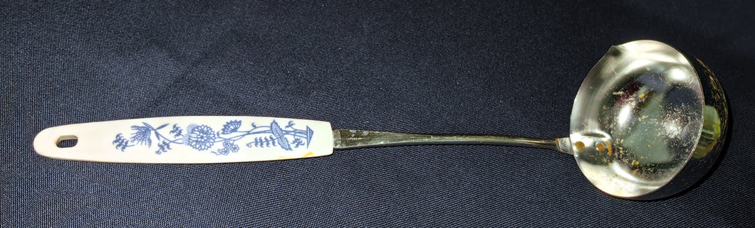 SCHÖPFKELLE - Edelstahl & Kunststoff , Zwiebelmuster Motiv Dekor