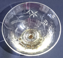 Lade das Bild in den Galerie-Viewer, 2er Set WEIßWEIN~ GETRÄNKEGLÄSER - Hartglas, Geschliffen Flora Abstrakt Blumenblüten Pflanzen Motiv Dekor
