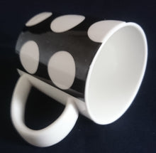 Lade das Bild in den Galerie-Viewer, 2er FRÜHSTÜCKSSET KAFFEETASSE &amp; MÜSLISCHALE &quot;Polkadot&quot; - Porzellan, Punkte Kreise Flecken Motiv Dekor
