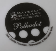 Lade das Bild in den Galerie-Viewer, 2er FRÜHSTÜCKSSET KAFFEETASSE &amp; MÜSLISCHALE &quot;Polkadot&quot; - Porzellan, Punkte Kreise Flecken Motiv Dekor
