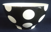 Lade das Bild in den Galerie-Viewer, 2er FRÜHSTÜCKSSET KAFFEETASSE &amp; MÜSLISCHALE &quot;Polkadot&quot; - Porzellan, Punkte Kreise Flecken Motiv Dekor
