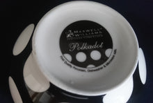 Lade das Bild in den Galerie-Viewer, 2er FRÜHSTÜCKSSET KAFFEETASSE &amp; MÜSLISCHALE &quot;Polkadot&quot; - Porzellan, Punkte Kreise Flecken Motiv Dekor
