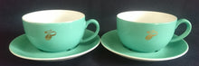 Lade das Bild in den Galerie-Viewer, CAPPUCCINO~ KAFFEETASSE - Porzellan, Goldene Tchibo Kaffeebohne Motiv Dekor
