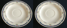 Lade das Bild in den Galerie-Viewer, 2er Set 2er KAFFEEGEDECKE &quot;Patricia&quot; - Porzellan, Goldrand Flora Rosenblumen Kettenglieder Motiv Dekor
