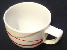 Lade das Bild in den Galerie-Viewer, 12 Teiliges KAFFEESERVICE &quot;Novel&quot; - Porzellan, Geometrisches Linien Striche Abstrakt Breiter Rand Motiv Quadratische Form Motiv Dekor
