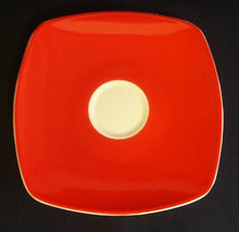 Lade das Bild in den Galerie-Viewer, 12 Teiliges KAFFEESERVICE &quot;Novel&quot; - Porzellan, Geometrisches Linien Striche Abstrakt Breiter Rand Motiv Quadratische Form Motiv Dekor
