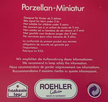 Lade das Bild in den Galerie-Viewer, 6er Set MINIATUR SPEISEGESCHIRR - Porzellan, Flora Rosenblüten Blume Pflanzen Motiv Dekor (Kopie) (Kopie)
