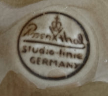 Lade das Bild in den Galerie-Viewer, 2er Set FONDUETELLER (5 Kammer) &quot;Studio Linie&quot; &quot;Brotzeit&quot; - Keramik / Steingut, Abstraktes Kreise Striche Blüten Motiv Dekor (BC)

