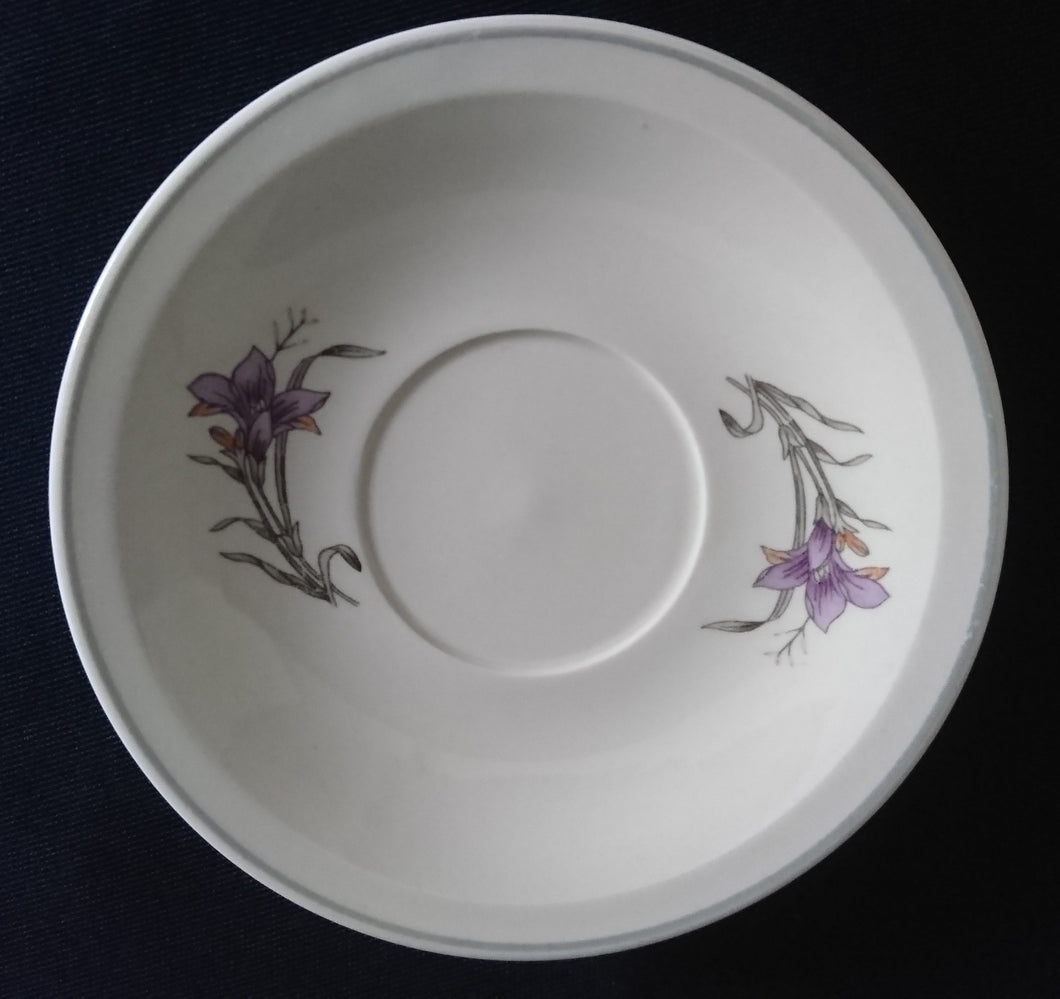 UNTERTASSE - Keramik / Steingut, Flora Lilien Blumenblüten Pflanzen Motiv Dekor