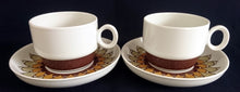Lade das Bild in den Galerie-Viewer, KAFFEETASSE - Porzellan, Zweifärbiges Streifen Balken Motiv Dekor
