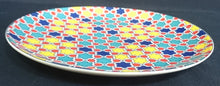 Lade das Bild in den Galerie-Viewer, 2er Set DESSERTTELLER - Porzellan, Abstrakt Geometrische Flora Blüten Punkte Motiv Dekor
