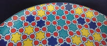 Lade das Bild in den Galerie-Viewer, 2er Set DESSERTTELLER - Porzellan, Abstrakt Geometrische Flora Blüten Punkte Motiv Dekor
