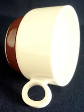 Lade das Bild in den Galerie-Viewer, 3er KAFFEEGEDECK - Porzellan, Geometrisches Abstraktes Wellen Zeichen Streifen Balken Motiv Dekor
