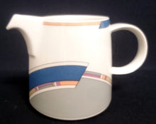 Lade das Bild in den Galerie-Viewer, 21 Teiliges KAFFEESERVICE &quot;York Cubic&quot; - Porzellan, Abstrakt Geometrisches Balken Rechteck Geschwungene Streifen Motiv Dekor
