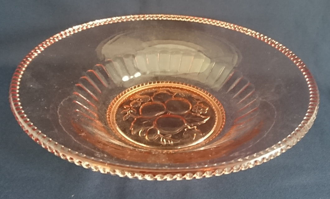 OBST~ FRÜCHTESCHALE - Hartglas, Flora Obst Früchte Kettenglieder Rand Relief Motiv Dekor
