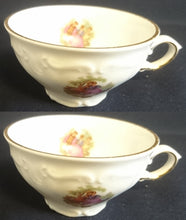Lade das Bild in den Galerie-Viewer, 2er Set 2er MOCCAGEDECK - Porzellan, Goldrand Barock Dekor

