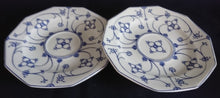 Lade das Bild in den Galerie-Viewer, 2er Set 2er KAFFEEGEDECKE- Porzellan, Indisch Blau Strohblume Motiv Dekor
