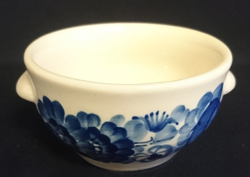SUPPENTASSE - Keramik / Steingut, Blumen Blüten Pflanzen Dekor, Handbemalt / Handpainted