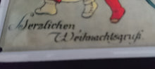 Lade das Bild in den Galerie-Viewer, BLECHPOSTKARTE - Metall / Blech, Weihnachtsbaum Engel Kinder Schlitten Motiv Dekor (G)
