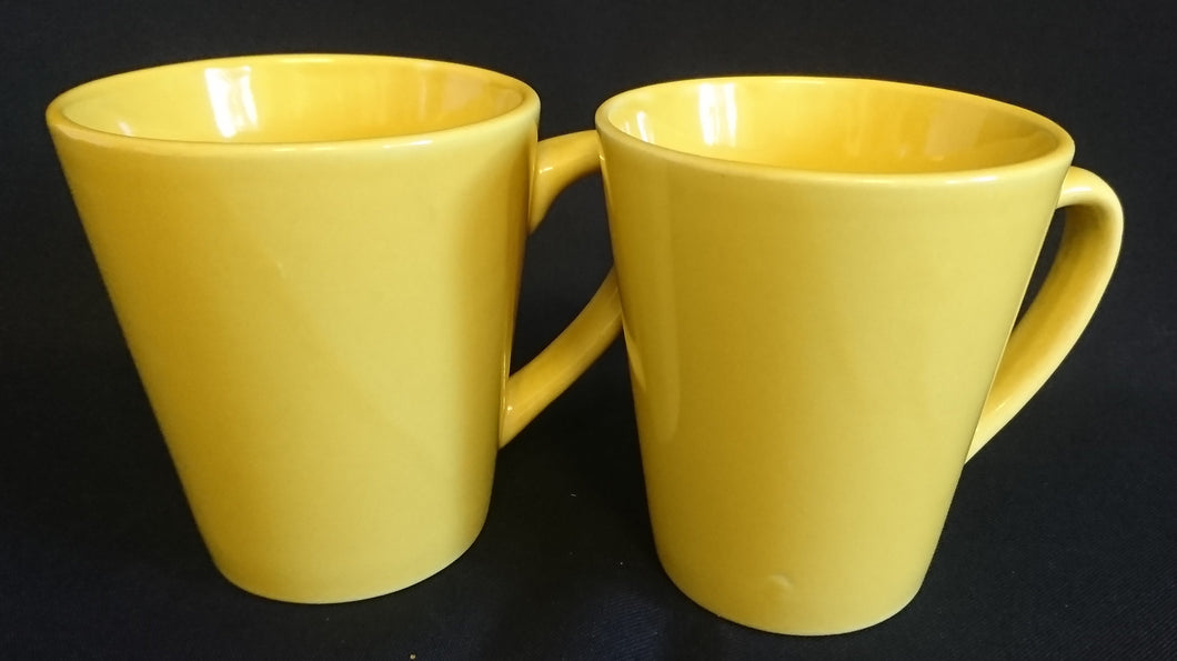 2er Set KAFFEETASSEN - Porzellan, Einfärbiges Modern Dekor