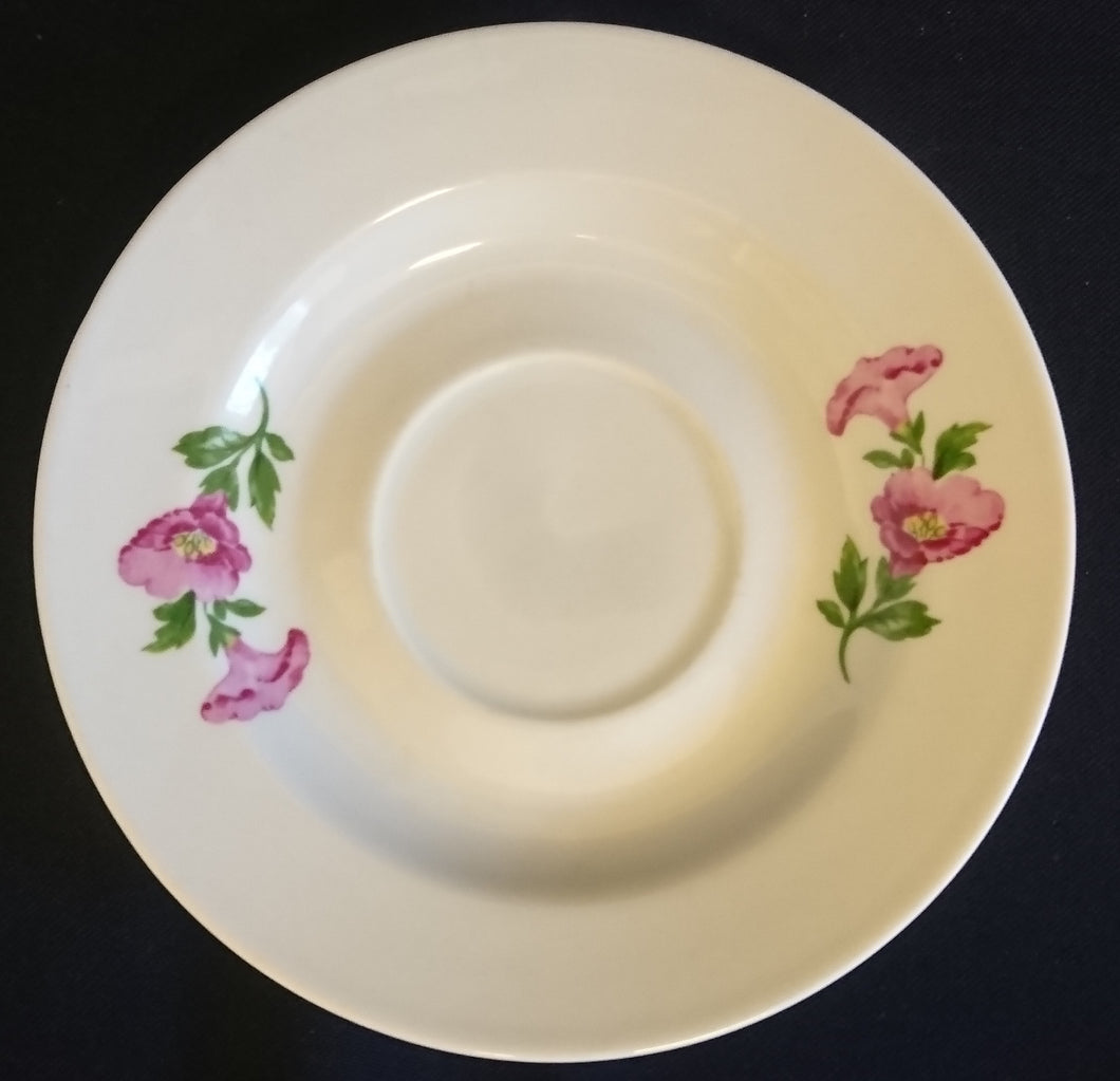 UNTERTASSE - Porzellan, Blumenblüten Pflanzen Motiv Dekor