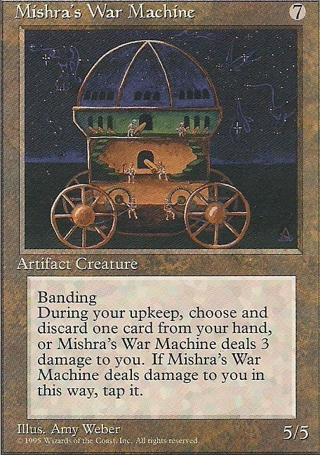 MISHRA´S WAR MACHINE, Magic -The Gathering-, Ausgabe / Set / Serie 4te Edition (4th Edition) 1995