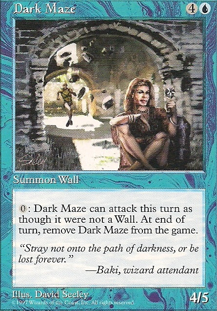 DARK MAZE, Magic -The Gathering-, Ausgabe / Set / Serie 5te Edition (5th Edition) 1997
