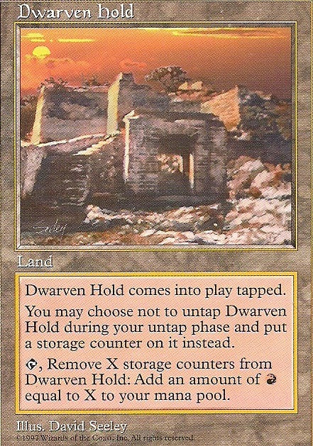 DWARVEN HOLD, Magic -The Gathering-, Ausgabe / Set / Serie 5te Edition (Vision) 1997