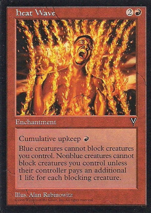 HEAT WAVE, Magic -The Gathering-, Ausgabe / Set / Serie Visionen (Visions) 1997