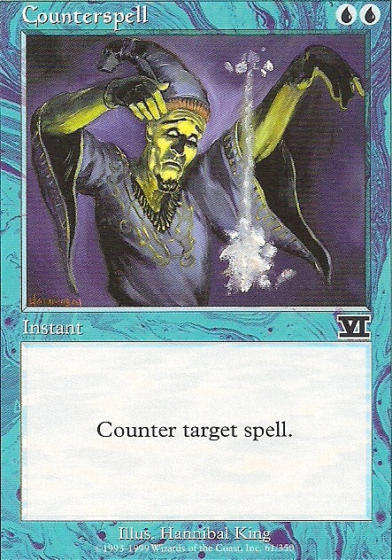 COUNTERSPELL, Magic -The Gathering-, Ausgabe / Set / Serie 6te Edition (Classic) 1999