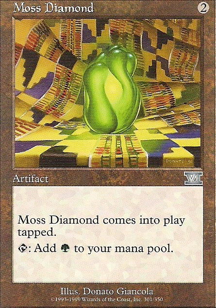 MOSS DIAMOND, Magic -The Gathering-, Ausgabe / Set / Serie 6te Edition (Classic) 1999