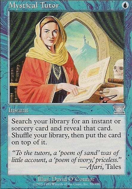 MYSTICAL TUTOR, Magic -The Gathering-, Ausgabe / Set / Serie 6te Edition (Classic) 1999