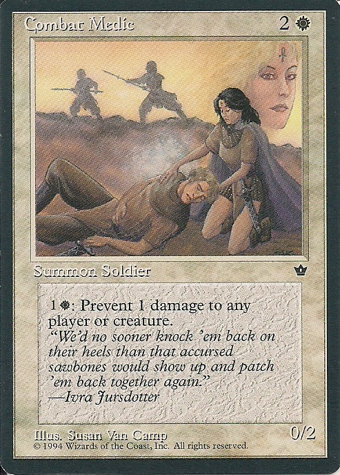 COMBAT MEDIC (V.2), Magic -The Gathering-, Ausgabe / Set / Serie Fallen Empires (Fallen Empires) 1994
