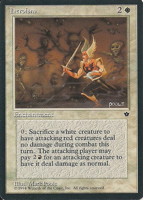 HEROISM, Magic -The Gathering-, Ausgabe / Set / Serie Fallen Empires (Fallen Empires) 1994