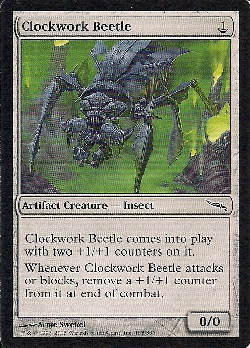 CLOCKWORK BEETLE, Magic -The Gathering-, Ausgabe / Set / Serie Mirrodin (Mirrordin) 2003