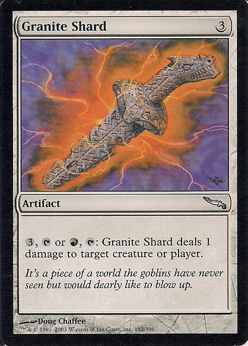 GRANITE SHARD, Magic -The Gathering-, Ausgabe / Set / Serie Mirrodin (Mirrordin) 2003 (G)