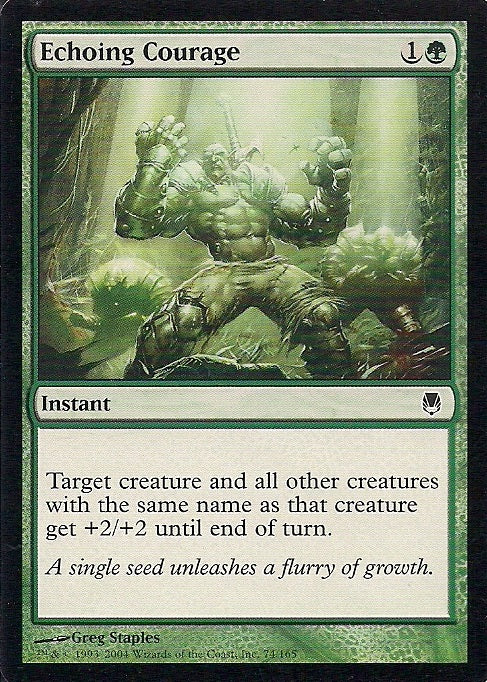 ECHOING COURAGE, Magic -The Gathering-, Ausgabe / Set / Serie Nachtstahl (Darksteel) 2004