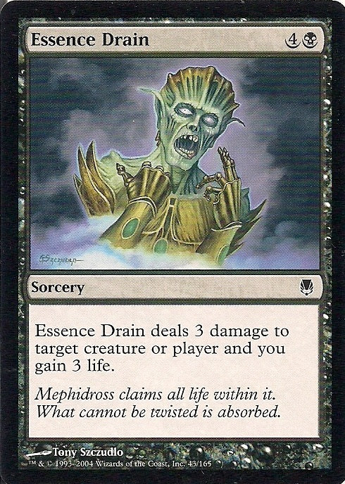 ESSENCE DRAIN, Magic -The Gathering-, Ausgabe / Set / Serie Nachtstahl (Darksteel) 2004