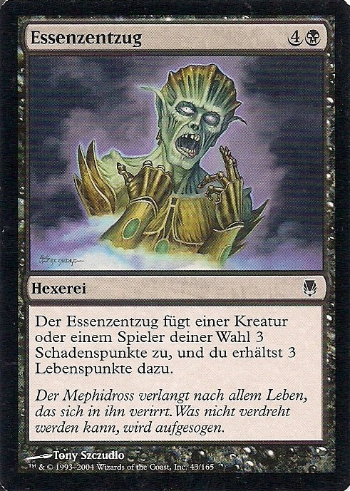ESSENZENTZUG, Magic -The Gathering-, Ausgabe / Set / Serie Nachtstahl (Darksteel) 2004
