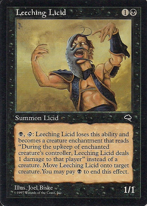 LEECHING LICID, Magic -The Gathering-, Ausgabe / Set / Serie Sturmwind (Tempest) 1997