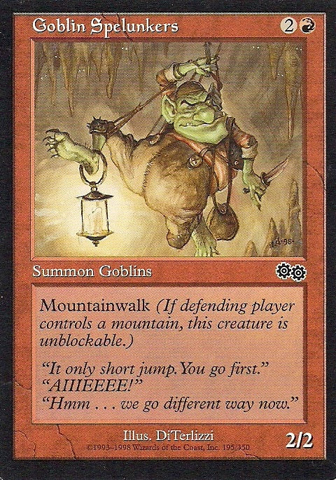 GOBLIN SPELUNKER, Magic -The Gathering-, Ausgabe / Set / Serie Urzas Saga (Urza´s Saga) 1998 (G)
