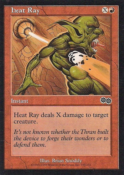 HEAT RAY, Magic -The Gathering-, Ausgabe / Set / Serie Urzas Saga (Urza´s Saga) 1998