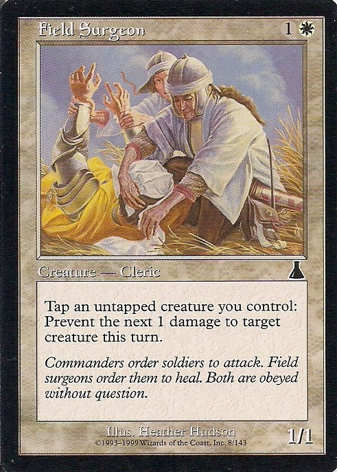FIELD SURGEON, Magic -The Gathering-, Ausgabe / Set /  Urzas Schicksal (Urza´s Destiny) 1999