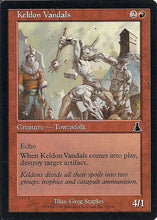 Lade das Bild in den Galerie-Viewer, KELDON VANDALS, Magic -The Gathering-, Ausgabe / Set /  Urzas Schicksal (Urza´s Destiny) 1999
