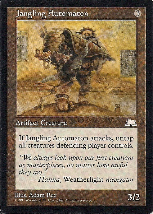 JANGLING AUTOMATON, Magic -The Gathering-, Ausgabe / Set / Serie Wetterlicht (Weatherlight) 1997