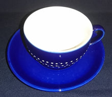 Lade das Bild in den Galerie-Viewer, 2er KAFFEEGEDECK - Keramik / Steingut, Punkte Kreise Dekor
