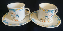 Lade das Bild in den Galerie-Viewer, 17 Teiliges KAFFEESERVICE &quot;Porcelain Collection&quot; - Porzellan, Ländliches Gänse Schleifen Motiv Dekor
